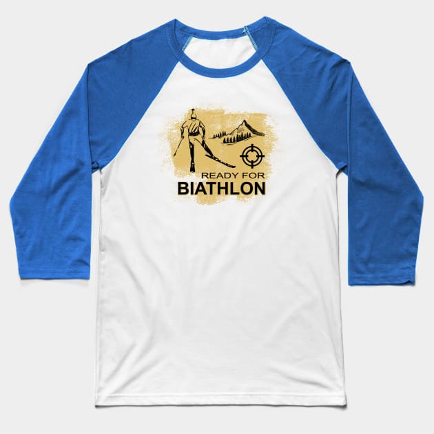 Biathlon Sport Sport Winter Sport Baseball T-Shirt by Hariolf´s Mega Store